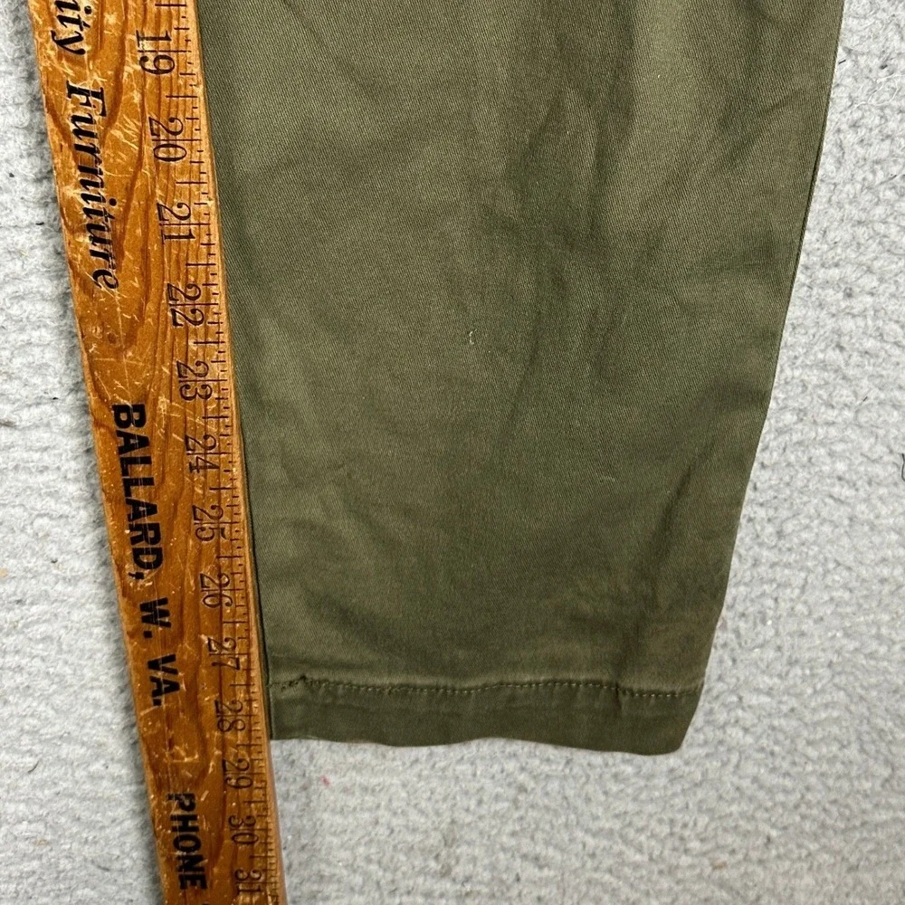 Levis XX Chino Pants Men 34X30 Olive Green Standard Taper Casual Red Tab Stretch